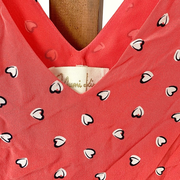Anthropologie Yumi Kim Silk Heart Print Mini Dress - Picture 8 of 16